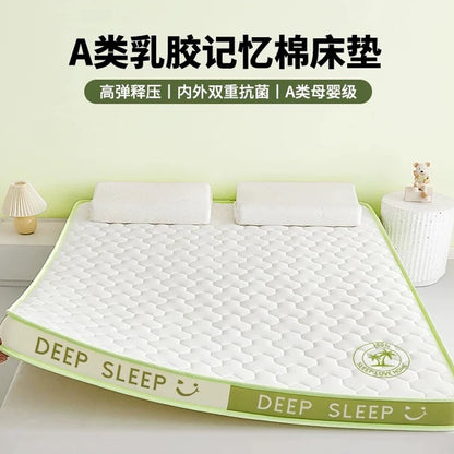Latex-Schwamm, 4/7 cm, Tatami-Matte, hochwertige, verdickte Memory-Schaum-Matratze, Twin King Queen Size Winter, warm halten Bettbezug