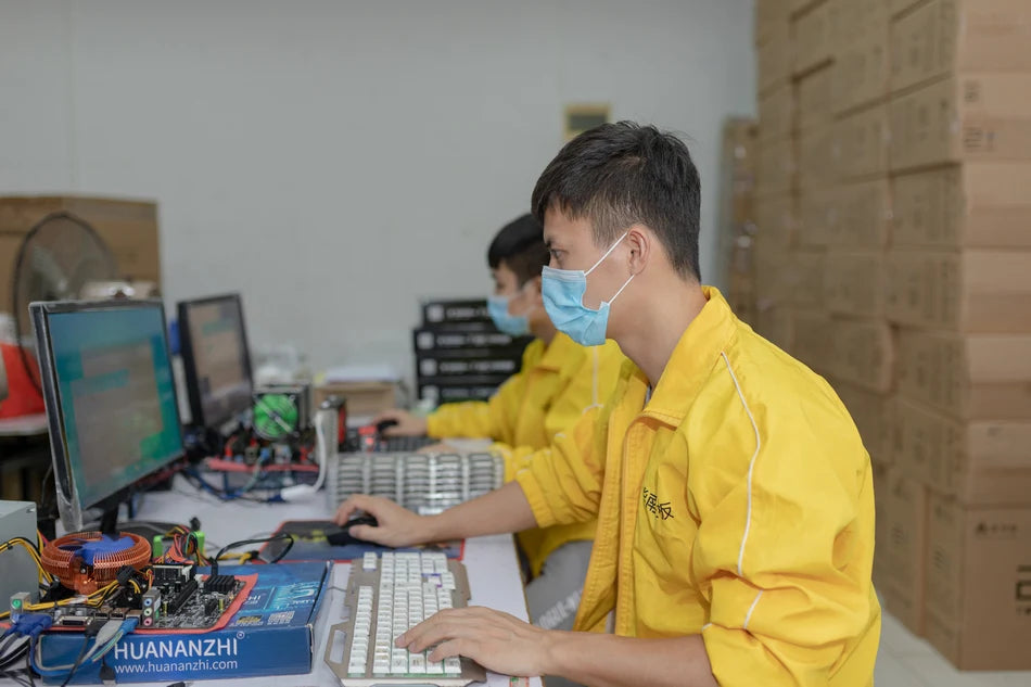 HUANANZHI AMD B450M VH PRO Gaming Motherboard USB3.0 M.2 Nvme Sata3 Supports Ryzen 5500 5600 5600G CPU.