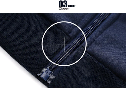 Casual Sports Suit Men's Spring Autumn Korean Style Trendy Running Clothes Sweatshirt Jacket Combinations Men's Wear Clothing.