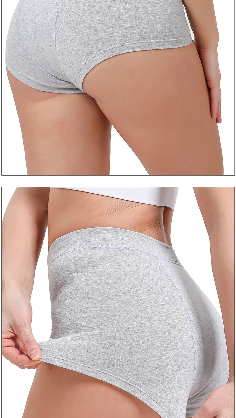 Menstrual Panties Woman Very Abundant Flow Menstrual Boxer Shorts High Waist Period Panties Cotton Menstruation Underwear Cycle.