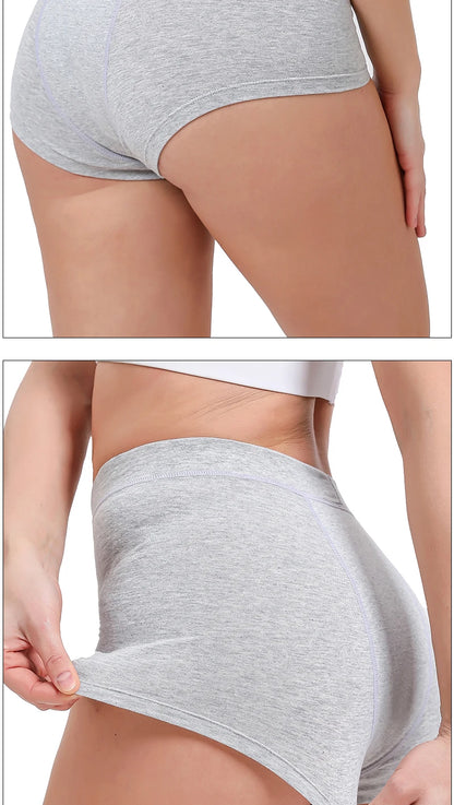 Menstrual Panties Woman Very Abundant Flow Menstrual Boxer Shorts High Waist Period Panties Cotton Menstruation Underwear Cycle.