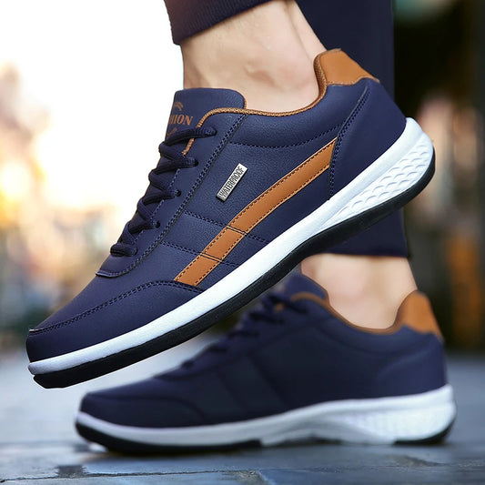 Pu Leder Männer Schuhe Turnschuhe Trend Casual Atmungsaktive Freizeit Männlichen Turnschuhe Nicht-Slip Schuhe Vulkanisierte Schuhe Tenis Masculino