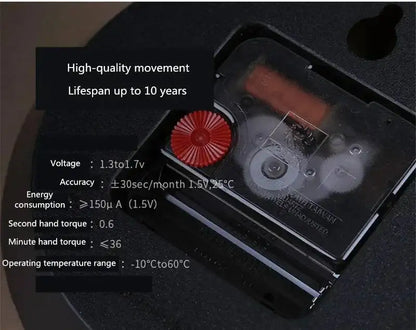 Wand für Design, großes Zimmer, 50 cm, geometrisches Büro, Eisen, Vintage-Industriestil, Uhr zum Aufhängen, Heimuhr, Dekoration, modernes Wohnen