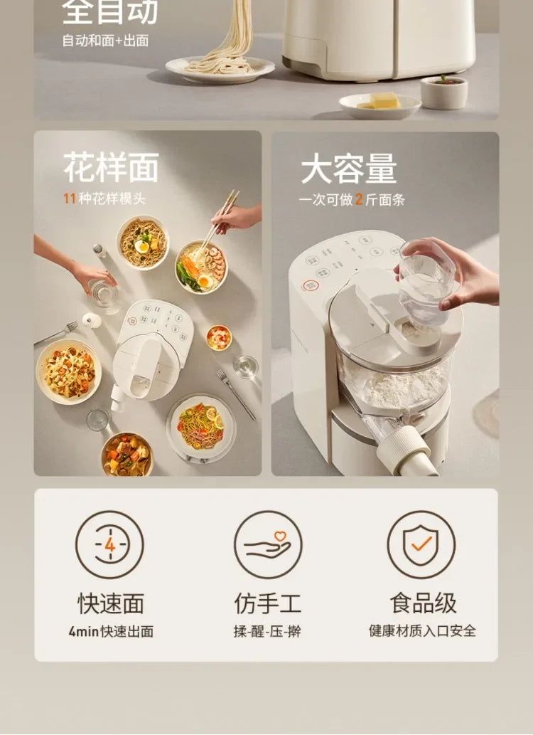 220V Automatic Smart Mini Electric Noodle Pasta Maker Machine for Home Use AF.