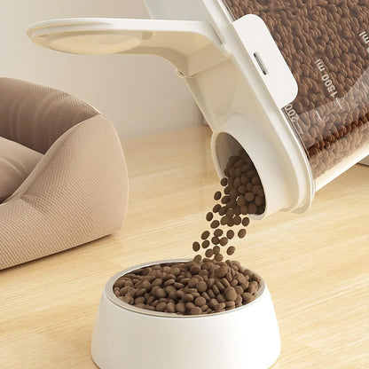 2L Pet Food Container Airtight Pet Food Storage Containers Canister with Lid for Sugar Rice Cereal Nut Pasta Snack Organizer.