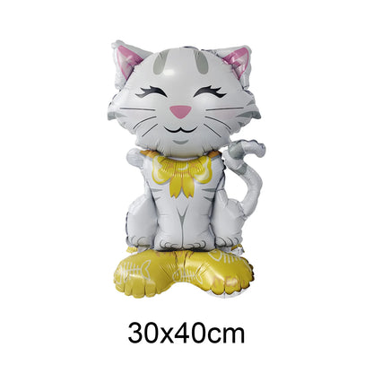 Dschungel Party Stehender Tierballon Mini Löwe Tiger Giraffe Zebra Leopard Ballon Kleiner Ballon Dschungel Safari Partydekorationen