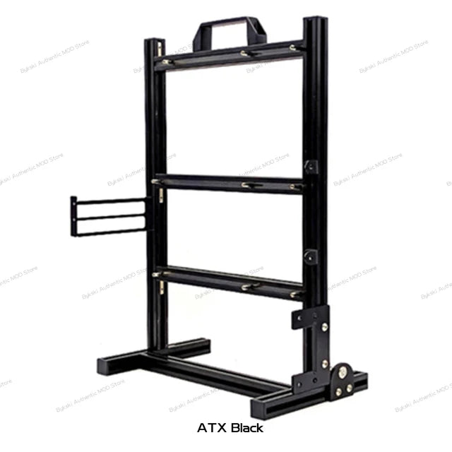 DIY Computer Open Frame,Vertical ATX/ ITX / MATX Gamer Cabinet Aluminum,Modding Desktop Gaming PC Case Water Air Cooler