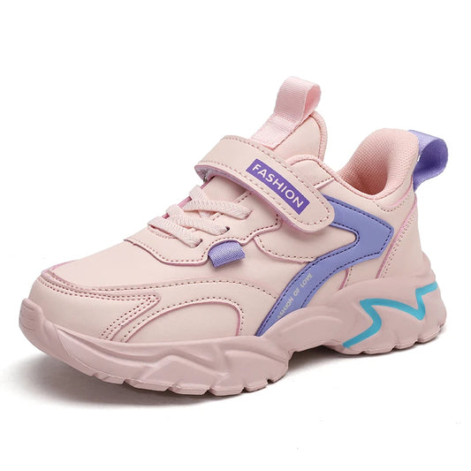 Girl's Fashion Sneakers Lovely Girls Sneaker Outdoor Breathable Mesh Flat Sport Shoes Kids Casual School Walking Shoe Antislip.