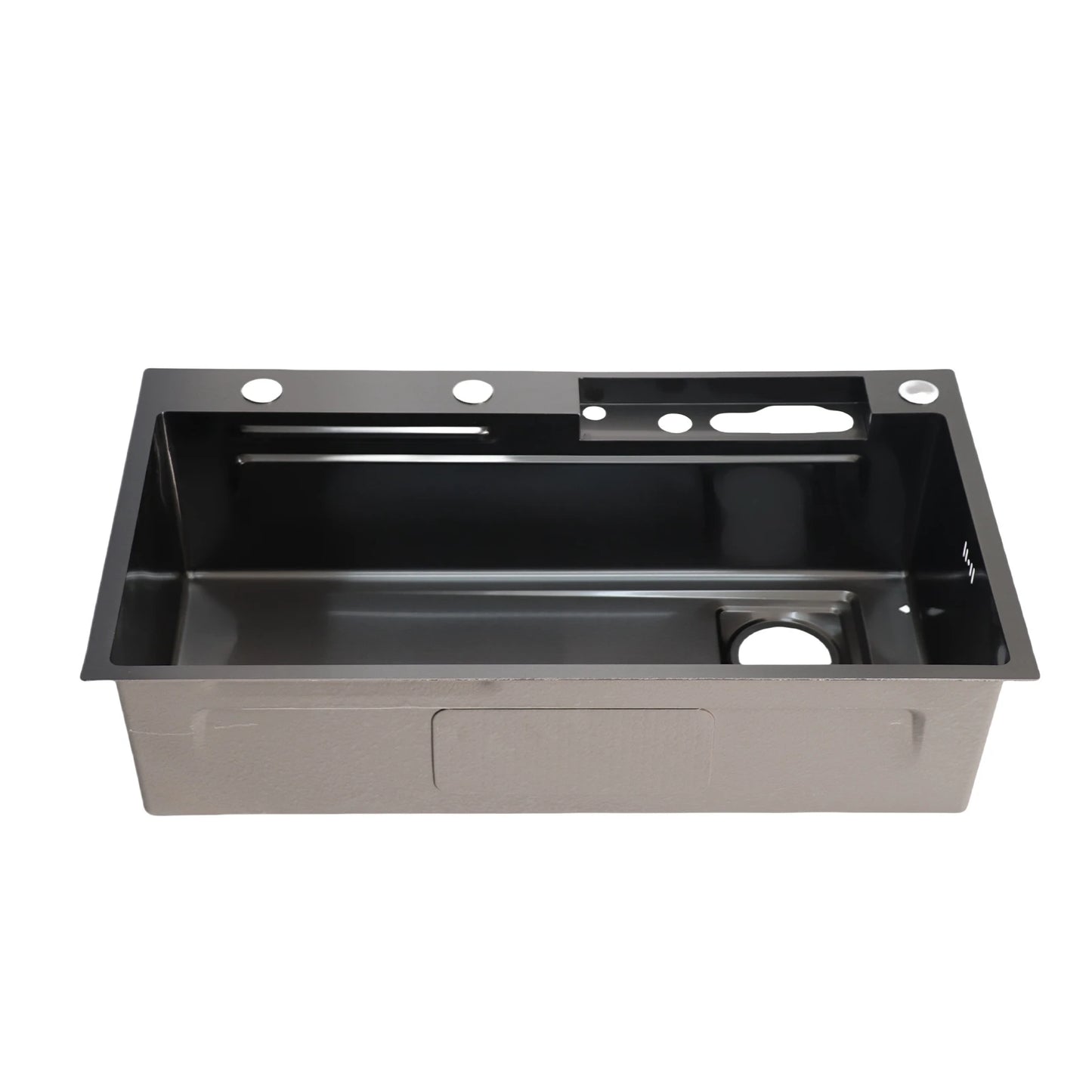 Intelligentes Küchenspülbecken, professionelles Edelstahl-Waschbecken mit verdickter gebürsteter Oberfläche, großes Fassungsvermögen, Digitalanzeige, Küchenspüle