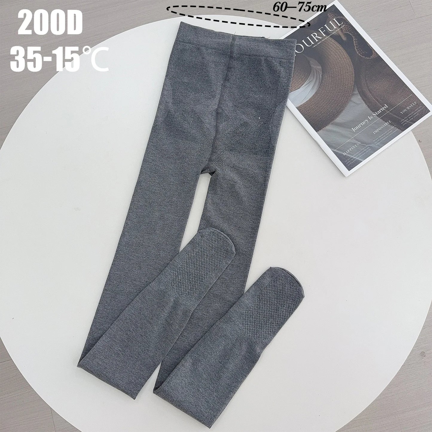 Korean Gray High Elastic Thicken Leggings for Women Warm Pantyhose Cotton Soft Stockings Tights Harajuku Streetwear Fashion Sock