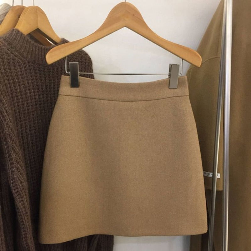 Skirts Women Simple 5XL Korean Fashion High Waist Ladies All-match Elegant Streetwear Button Y2k Skirt A-line Harajuku Chic Ins.