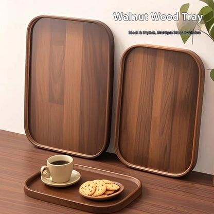Gianxi Japanese Bamboo Household Tray Rectangular Hotel Solid Wood Dinner Plate Afternoon Tea Dessert Dim Sum Plate Tea Tray.
