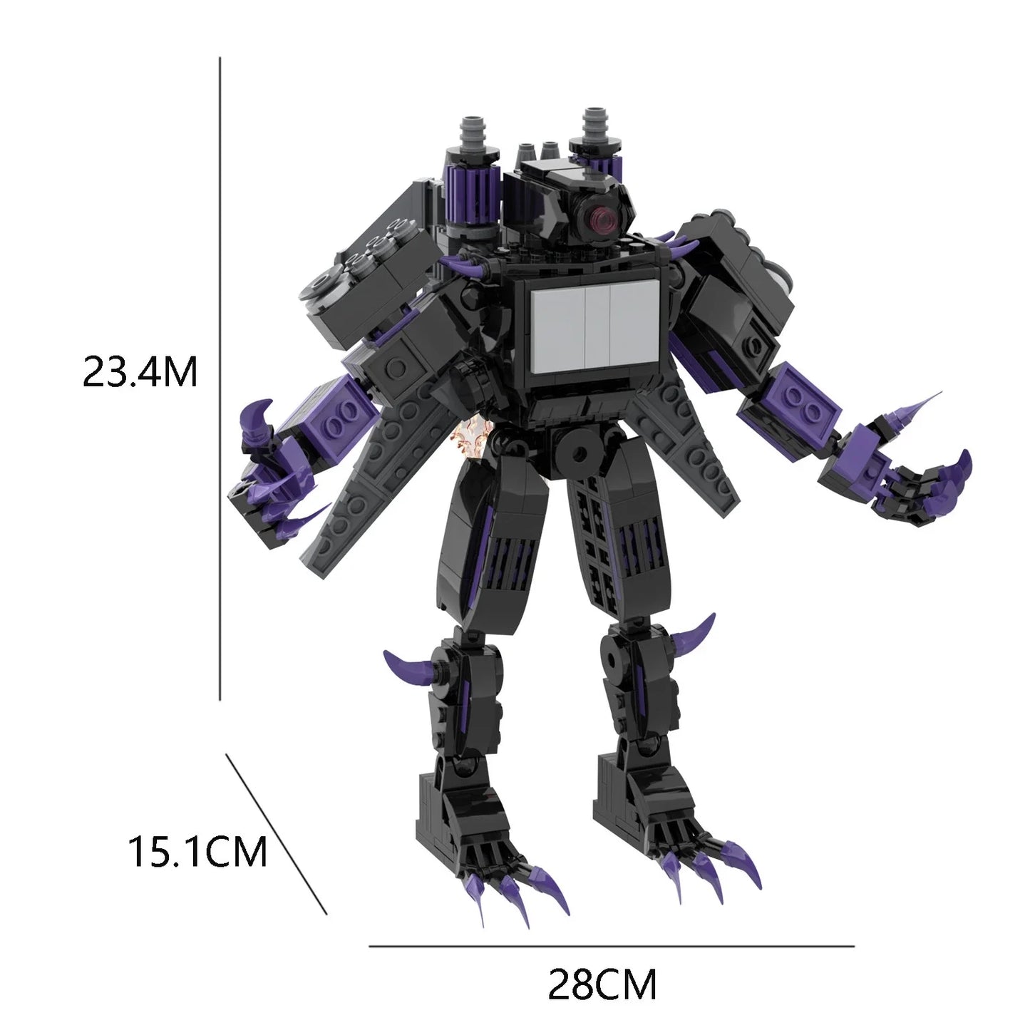 Moc Skibidi Toilet Action Figures builing blocks,Camerman Titan Speakerman Surveillance Man TVMan Boys Bricks Toys For Kids Gift