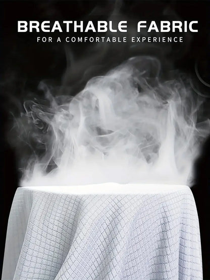 Round Neck T-Shirt 6-Piece White Ultra-Light Men's Quick-Drying Breathable Sweat-Absorbent Shirt Suitable for Fitness Gym and Ru.