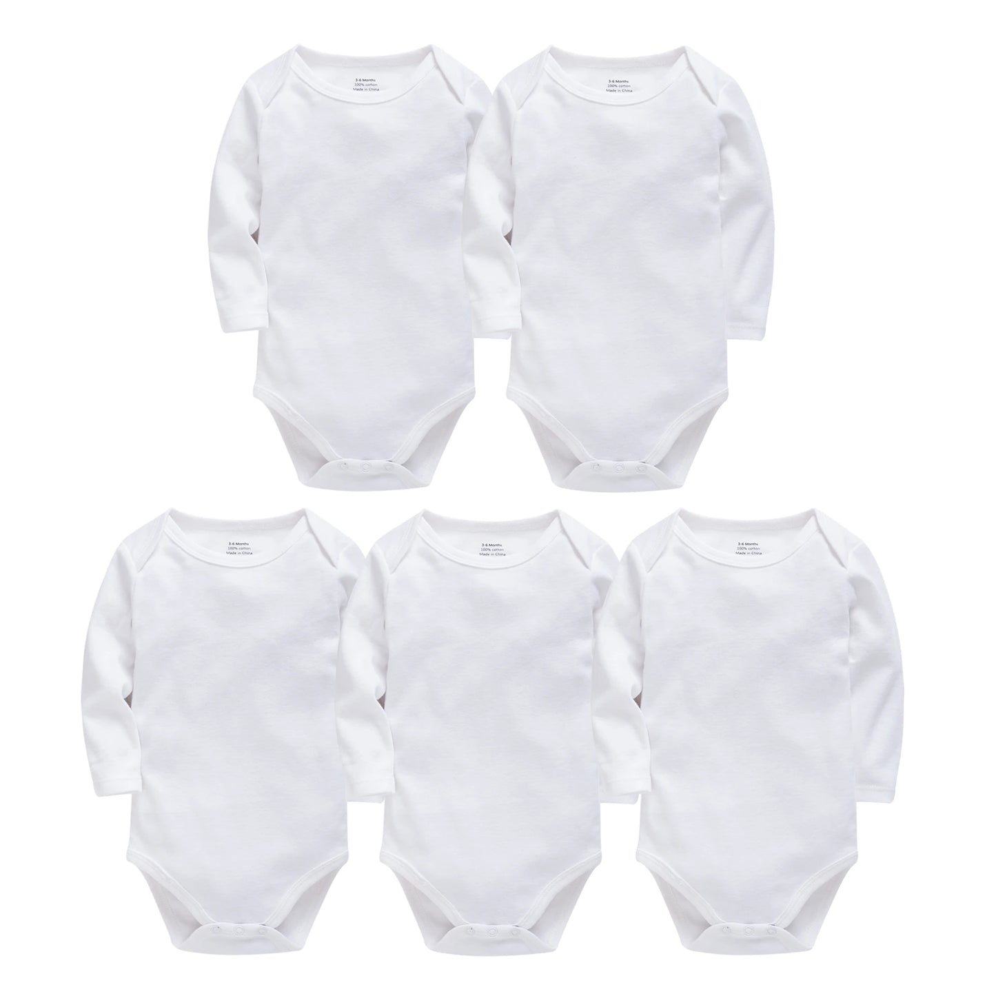 Kavkas 3 Stück 5 Stück 7-teiliger Baby-Body für Jungen, 0–24 Monate, 100 % Baumwolle, volle Ärmel, Herbst-Kleidung für Neugeborene.