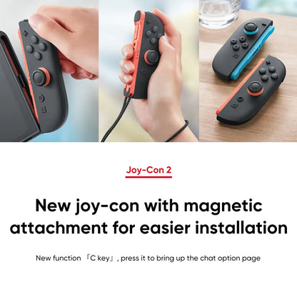 Nintendo Switch 2 7.9'' Screen Joy‑Con Handle Enhanced Audio Adjustable Console Includes Mario Kart World NS2 Original.