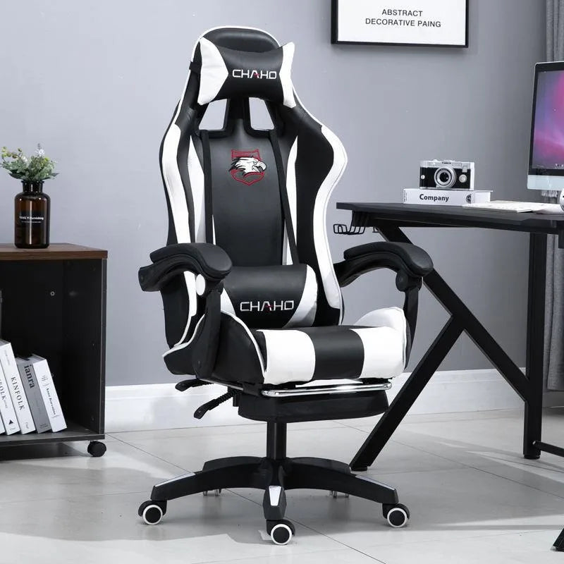 WCG Gaming Stuhl Computer Stuhl Hochwertiger Gaming Stuhl Leder Internet LOL Internet Cafe Racing Stuhl Bürostuhl Gamer Neu