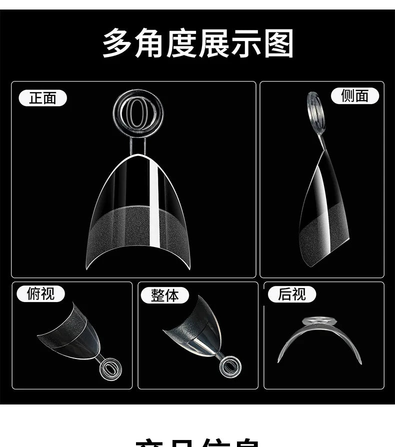 120-600Pcs False Nail Tips Soft Gel Fingertip Semi-matte Square French Coffin Full Half Cover Artificial Fake Nails Extension.