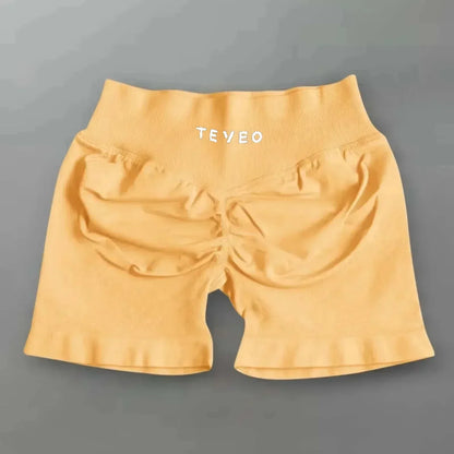 Leveo Fashion Summer Women's Sports Dyfne Yoga Shorts Running Leggings High Waist Hip Lift Comfortable Yoga Shorts Quick Drying.