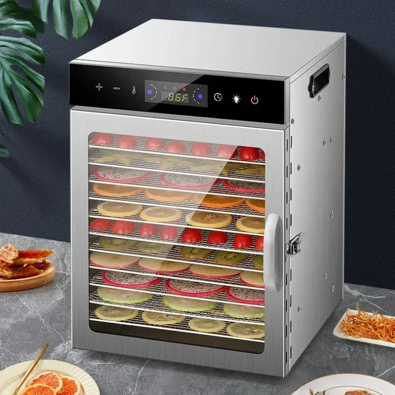 Food Dehydrator Home Fruit Digital Temperature Air Dryer Vegetable  Meat Medicinal Materials Smart Commercial Food Dehydrator.