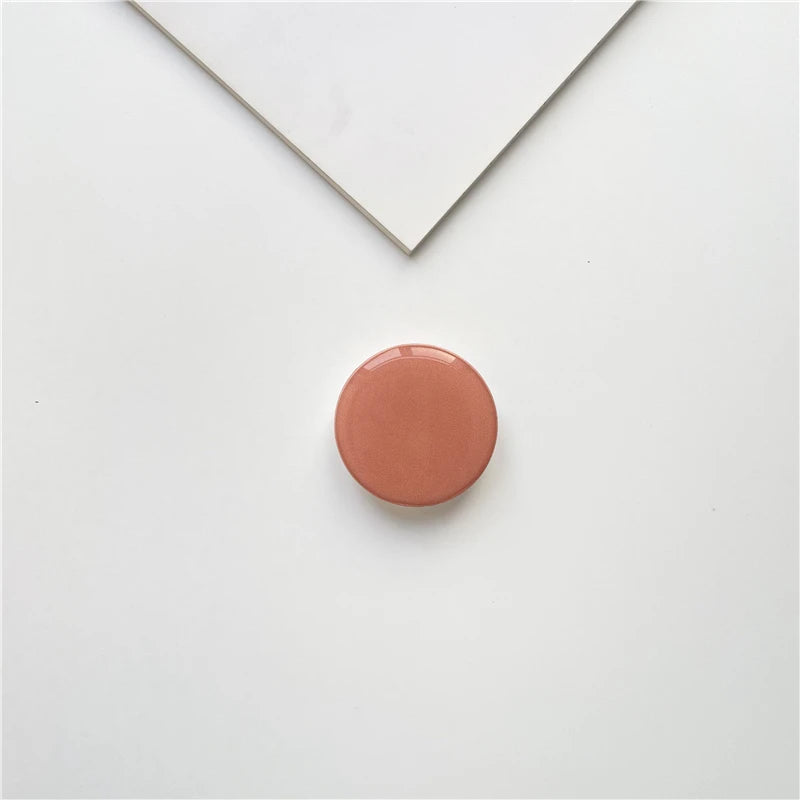 Popped Luxury Glossy Phone Socket for iPhone 12 13 14 Grip Tok Phones Holder Finger Ring Stand for Xiaomi Huawei