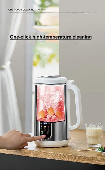 110V/220V Soy Milk Machine Electric Juicer Multifunctional Wall Breaking Machine Kitchen Auto Heating Rice Paste Machine 1200ml