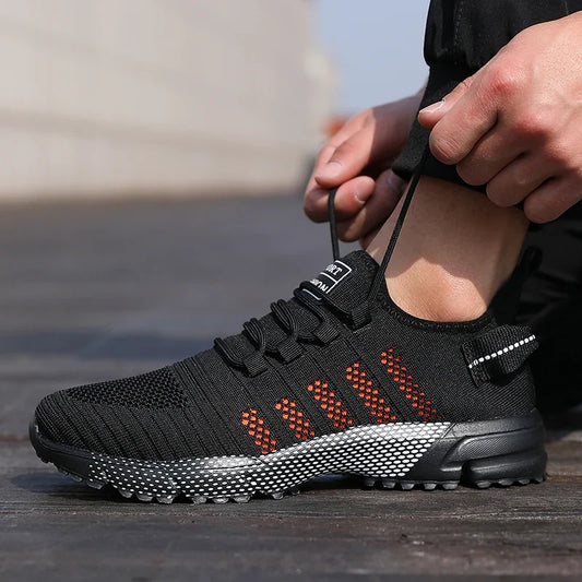 Männer Casual Turnschuhe Mesh Leichte Atmungsaktive Weiche Sohlen Laufschuhe Slip-on Männlichen Wohnungen Müßiggänger Schuh Trainer Zapatos hombre