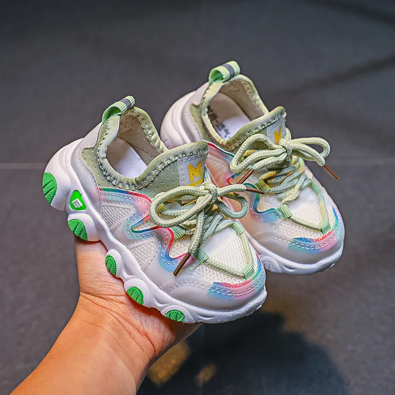 Children's Sports Shoes for Toddlers Boys Girls Little Kids Running Sneakers Air Mesh Breathable Soft Fashion Classic Casual New