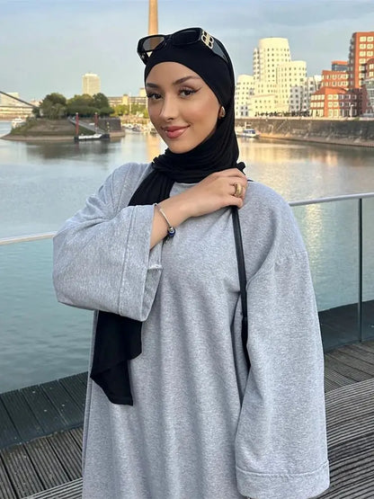 Ramadan Eid Hoodies Abaya Dubai Saudi Arabia Turkey Islam Muslim Modest Dress Prayer Clothes Women Kebaya Robe Femme Musulmane.