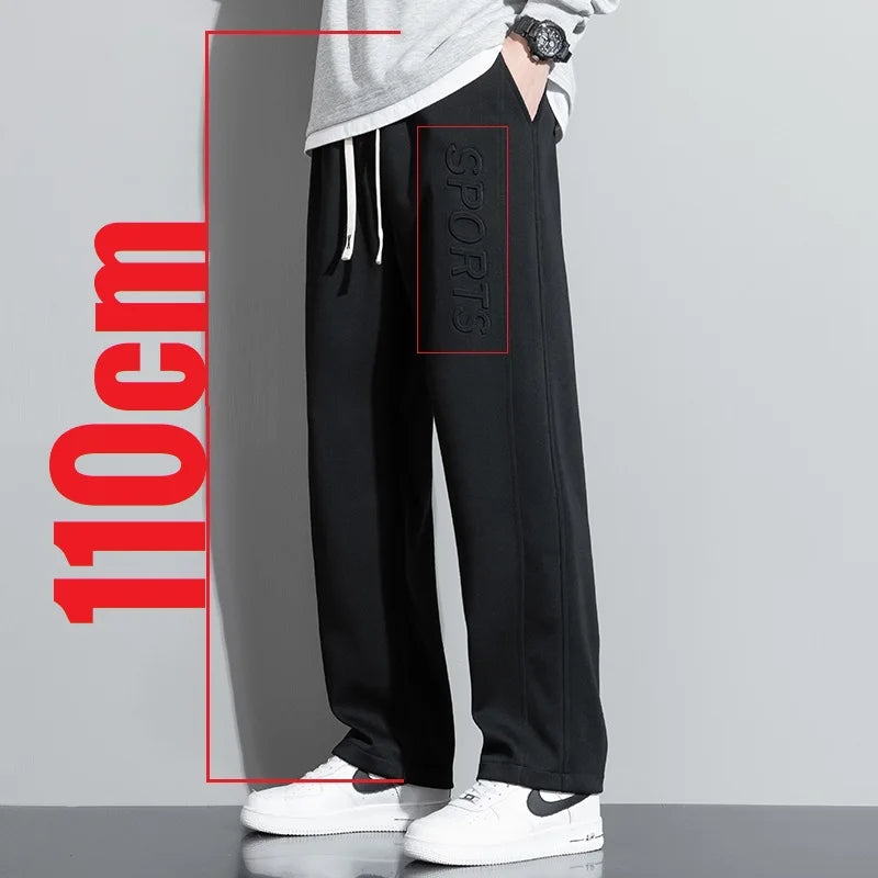 Extra Long leg Length Men's Tall Pants Elastic Waist Sweatpant Male Black Stretch Sport Jogger Trouser 190 Cm 195 107 115 200cm