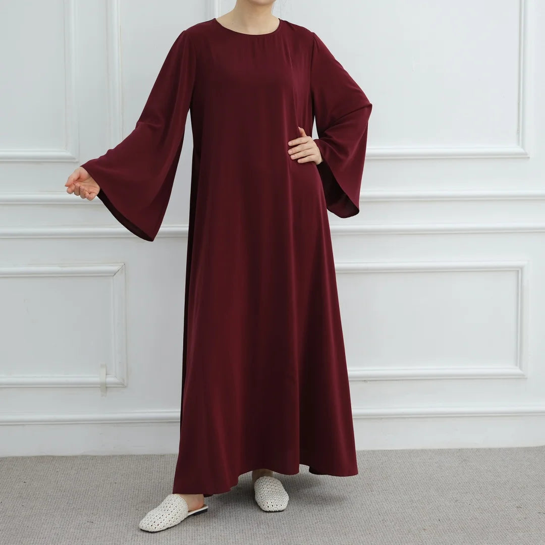 Bandage Plain Abaya Dubai For Women Kaftan Muslim Modest Long Dresses Islam Caftan Marocain Kebaya Robe Femme Musulmane Vestidos.