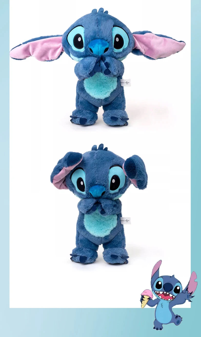 Genuine Disney Kawaii Stitch Stuffed Toys Cartoon&Cute Lilo&Stitch Plush Dolls Throw Pillow BirthdayGift For Kids Boy Girlfriend.