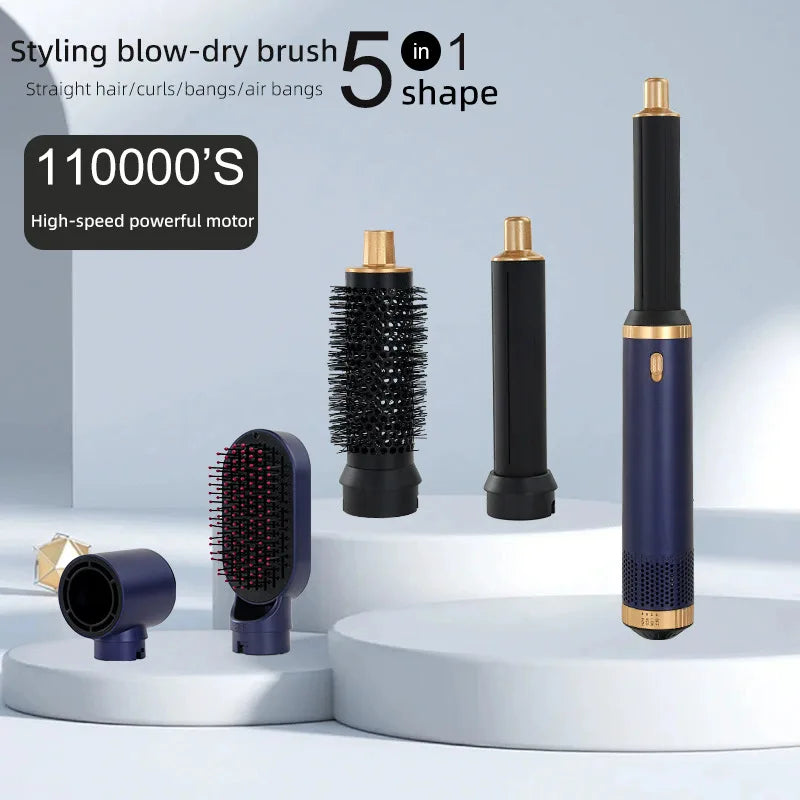 5 in 1 Hair Dryer Brush Hot Comb Set Professional Curling Iron Hair Straightener Styling Tool For Professional Hair Dryer