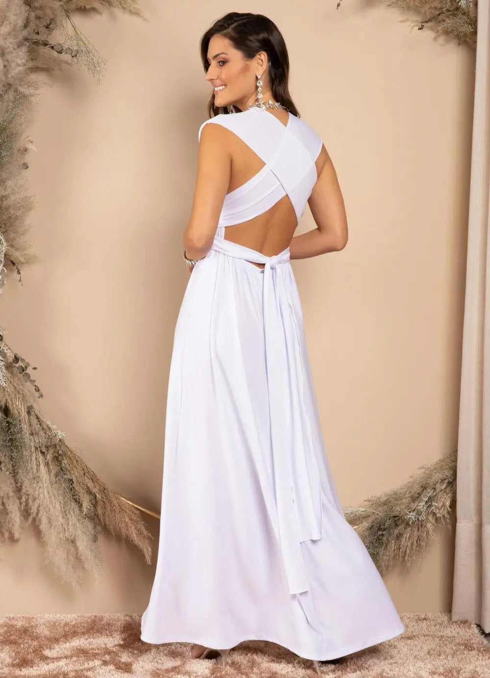 Sexy Frauen Multi way Wrap Cabrio Boho Maxi Club rotes Kleid Verband langes Kleid Party Brautjungfern Unendlichkeit Robe Longue Femme