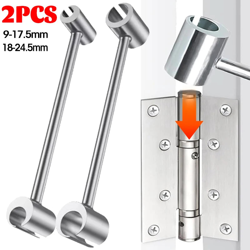 Doppelseitiges Scharnier-Einstellwerkzeug Reparaturschlüssel für Türen Schränke Möbel Haushalt mit Rundbolzen langlebige praktische Handwerkzeuge ideal für Zuhause Werkstatt zeitsparend multifunktional und robust