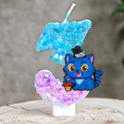Anime Kpop Dämon Jäger Thema Kerze 3D Nummer 0-9 Kinder Geburtstag Kuchen Dekoration Baby Shower Party Zubehör geschenke