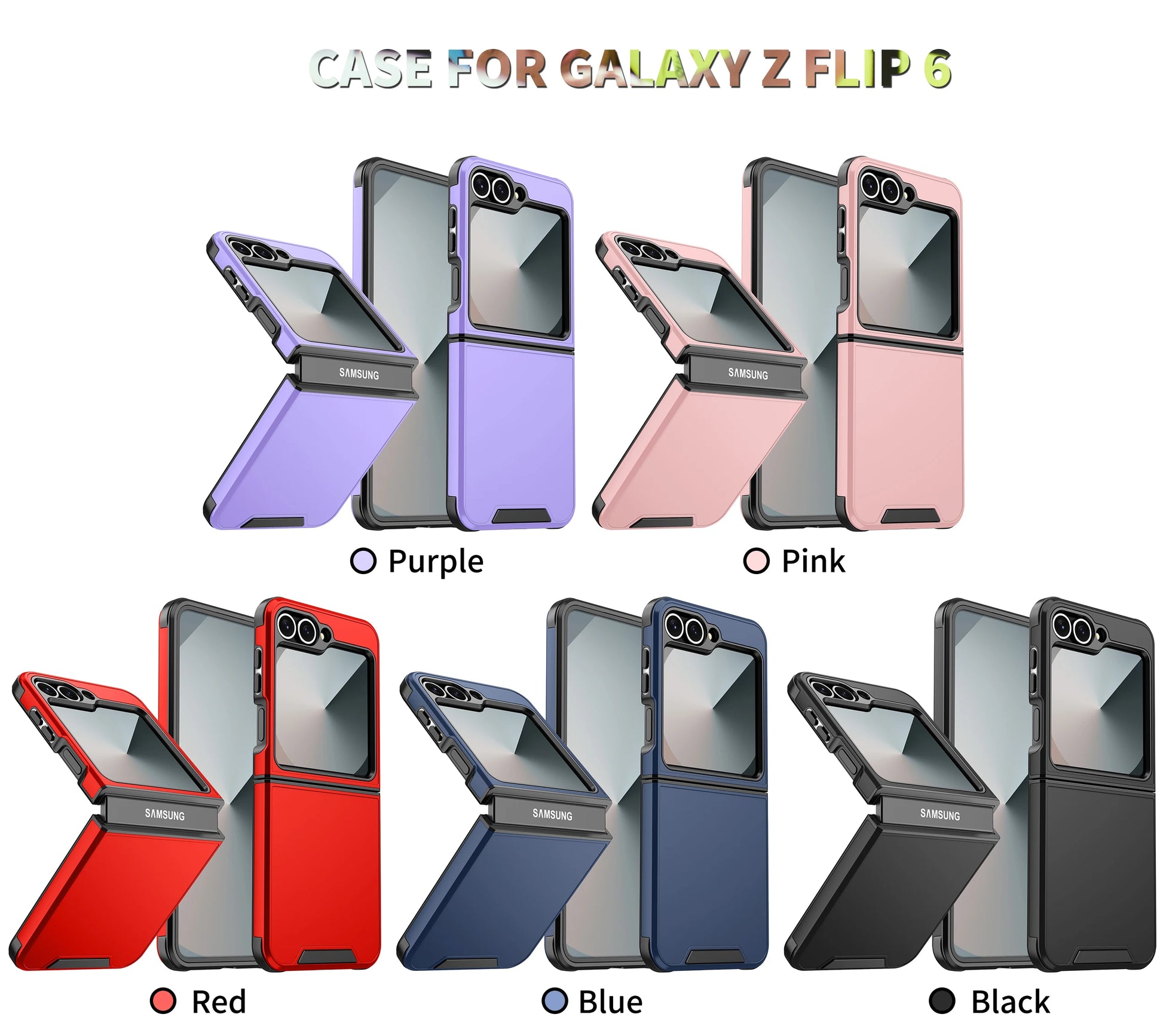 Luxury Original Official Slim Matte Protection Phone Case Samsung Galaxy Z Flip 7 6 5 4  For Wireless Charging Shockproof Cover.
