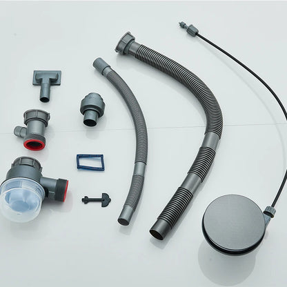 304 Stainless Steel  Multifunctional Kitchen Sink Faucet Set Rainfall Spout Pull Out Sprayer Pure Tap Cold Hot Water Mixer