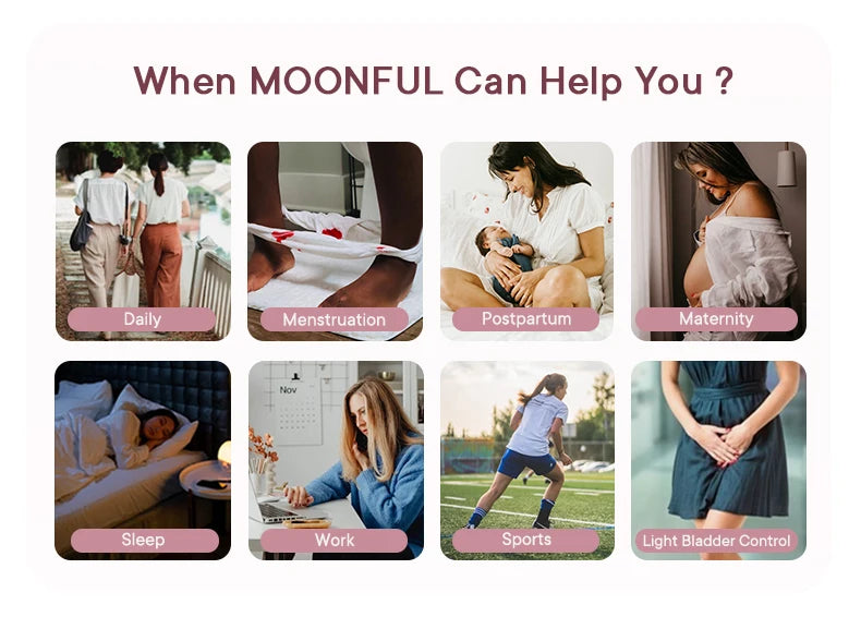 High Waist Leakproof Period Panties Bamboo Fibre Heavy Flow Absorbent Underwear Reusable Breathable.