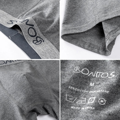 4 stücke Mann Unterwäsche Baumwolle Boxer Shorts Sexy Unterhosen Slip Herren Boxershorts männer Höschen Pack Marke