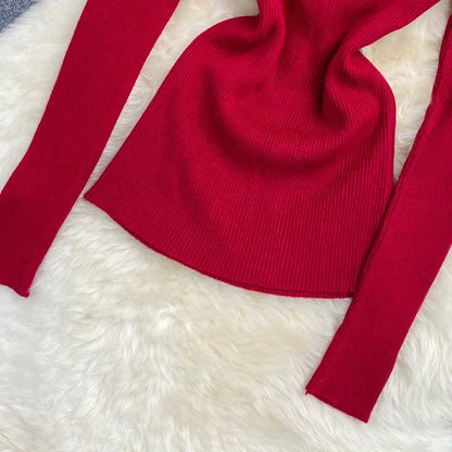 2026 neue Herbst Winter Rollkragen Langarm Gestrickte Pullover Einfarbig Multi Farbe Kaschmir Grundlegende Weiche Pullover