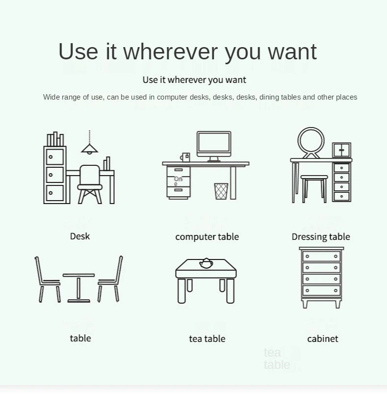 white mousepad Portable Mouse pad large Gaming Waterproof Non-slip PU Suede Desk Mat Computer Keyboard desk pad Mats.