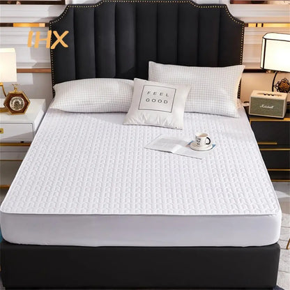 Waterproof Thicken Mattress Cover Quilted Latex Mat Bed Covers Pad Skin-Friendly Fitted Sheet Protector Bedspread150/160/180x200