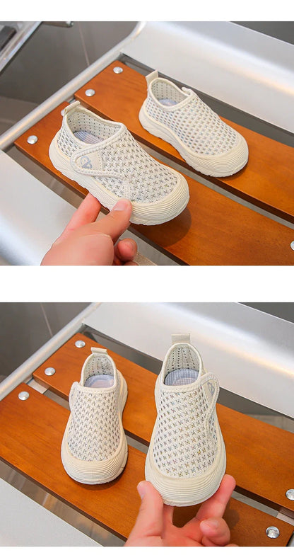 Students Casual Shoes Mesh Breathable Children Tennis Shoes Soft Bottom Comfortable 2025 New Fashion Kids Sports Shoes Non-slip.