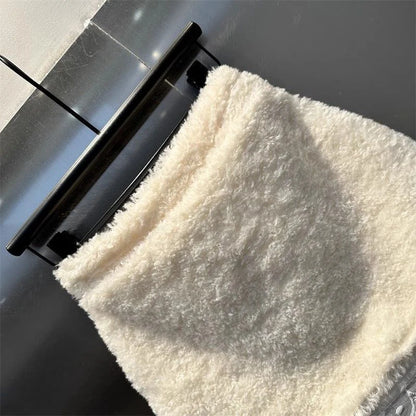 Chic Sweet Mini Skirt Women Winter Lace Patchwork High Waist A Line Plush Skirts Female Fashion Casual Preppy All Match Skirt.