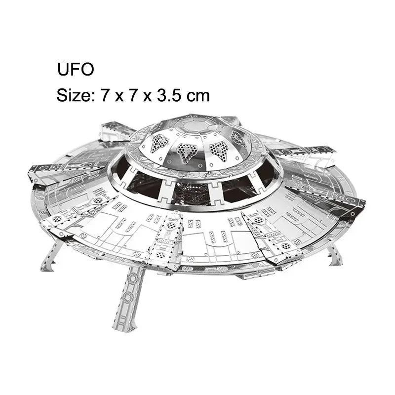 3D Metal Puzzles Military J-20 J-10B SU-34 KA-50 Fighter UFO RAH-66 Helicopter DIY Handmade Assemble Model Jigsaw Puzzles.