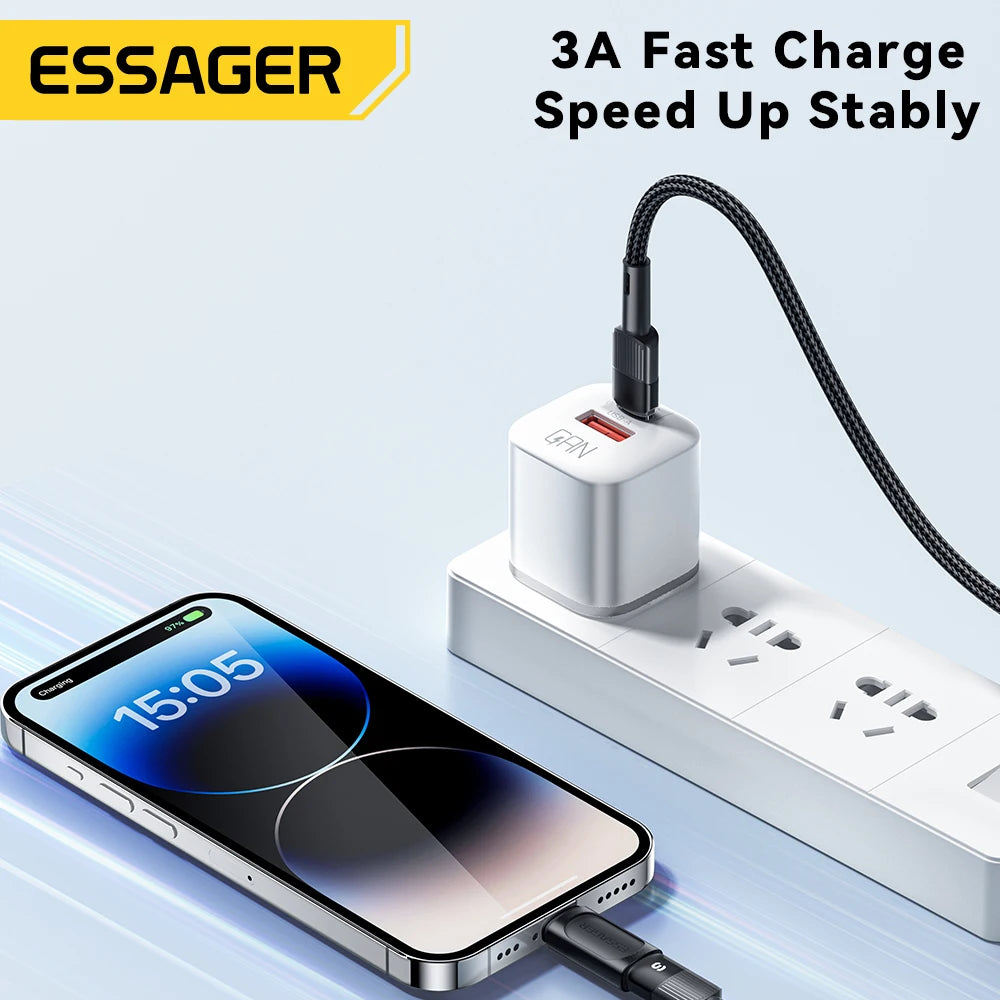 Essager Lighting To Type C OTG Adapter USB Type C To lighting PD 20W Fast Charging For iPhone 15 14 13 12 Pro Max ios Converter.