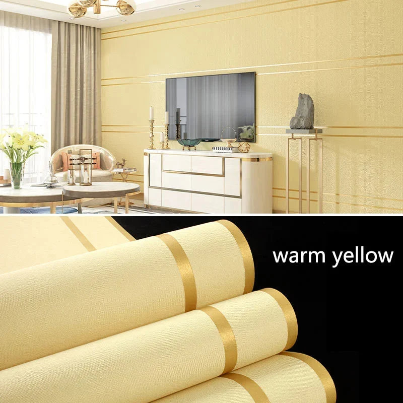 Hirschleder Samt Tapete Nordic Geometrische Muster Streifen Moderne Einfache Wohnzimmer TV Hintergrund Wohnkultur Vlies Wand Papier