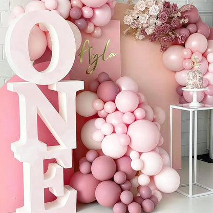 Pastell rosa Luftballons in verschiedenen Größen 18 12 10 5 Zoll für hellrosa Luftballons zum Geburtstag Valentinstag Hochzeits feier Dekoration.