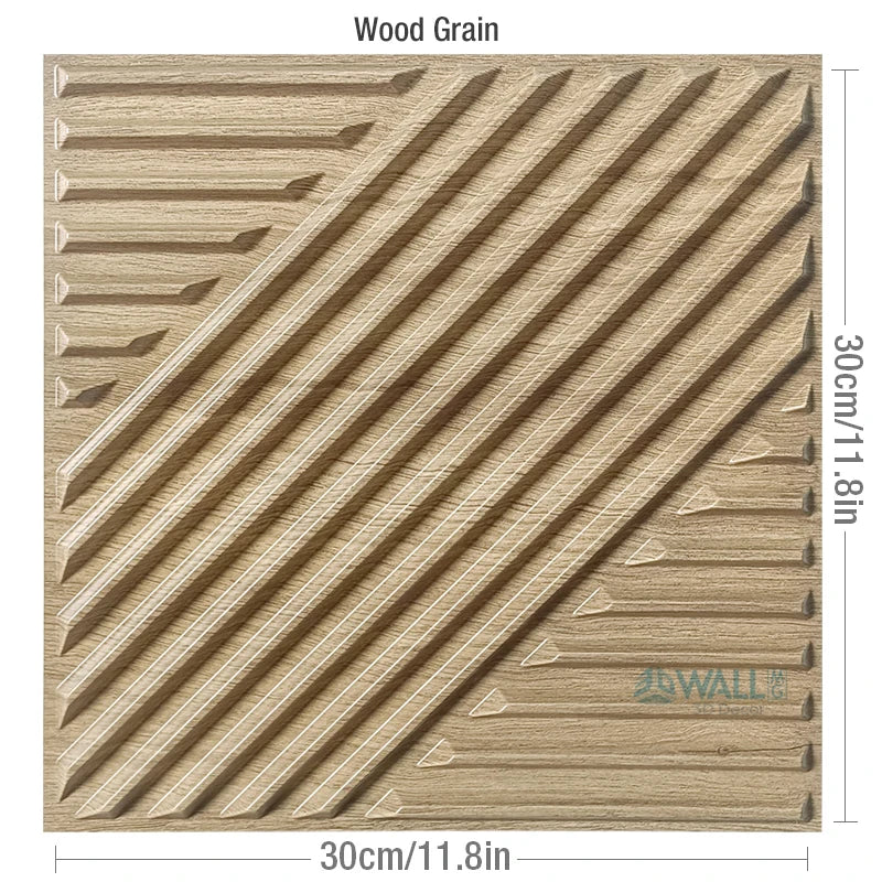 12 Pcs Super 3D Art Wall Panel PVC Waterproof renovation 3D wall sticker Tile Decor Diamond Design DIY Home Decor11.81''x11.81''